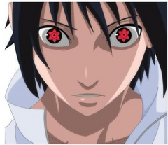 Lentes de contacto de color rojo Sharingan para cosplay