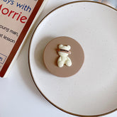 Estuche para lentes de contacto de colores con forma de perrito