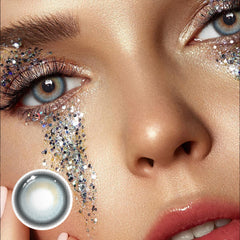 Lentes de contacto de color con prescripción azul Asteriea