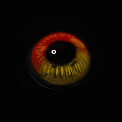 Lentes de contacto de color marrón rojizo con prescripción de anime para cosplay