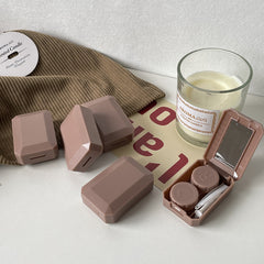 Estuche para lentes de contacto de color crema Shengqiao