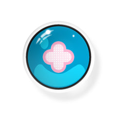 Lentes de contacto de color azul Hibana para cosplay de Genshin Impact