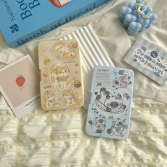 Estuche para lentes de contacto de colores Fluffy Cat Tales