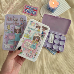 Estuche para lentes de contacto de colores SweetHeart Girl