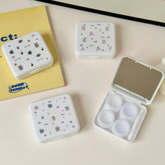 Estuche Kawaii de Lentes de Contacto de Animales Tiernos