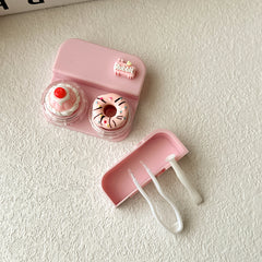 Estuche para lentes de contacto de estilo pastel encantador
