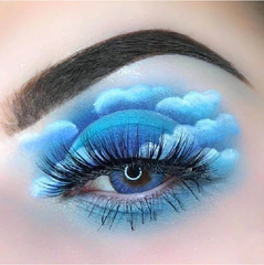 Nuevas lentes de contacto graduadas de color azul gema de 3 tonos