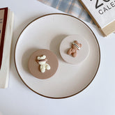 Estuche para lentes de contacto de colores con forma de perrito