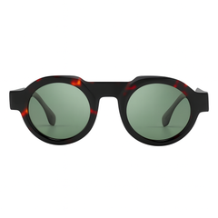 Livia Retro Round Tortoiseshell Sunglasses