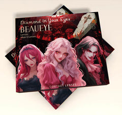 Lentes de contacto de color de malla Manson blanca para cosplay