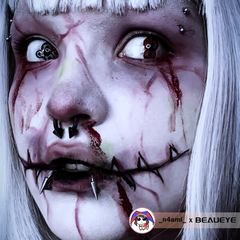 Lentes de contacto de color rojo para cosplay de Twin Abyss Eyes