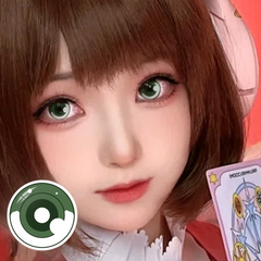 Lentes de contacto de color verde de Cosplay Demon Slayer Hashibira Inosuke