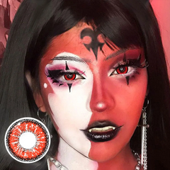 Lentes de contacto de color con prescripción Cosplay ICE Red