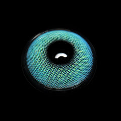 Lentes de contacto de color azul claro polar con prescripción médica