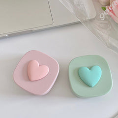 Estuche para lentes de contacto de color Sweetheart Macaron