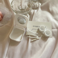 Estuche para lentes de contacto de colores, estilo coreano, para niñas.