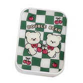 Estuche para lentes de contacto de colores con diseño de celosía