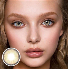 Lentes de contacto de color marrón caramelo de primera calidad con prescripción médica