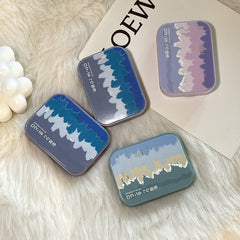 Estuche portátil para lentes de contacto de colores "Magnífico océano"