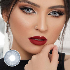 Lentes de contacto de color azul gema