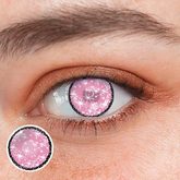 Lentes de contacto de color rosa coral para cosplay