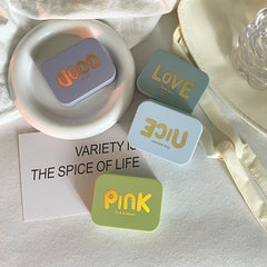 Estuche para lentes de contacto de color con diseño bronceador