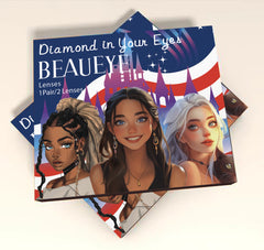 Lentes de contacto de color azul fluorescente para cosplay