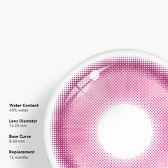 Lentes de contacto de color rosa Cosplay Fairy Rose