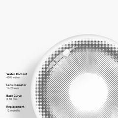 Cosplay Fairy Gray Colored Contact Lenses