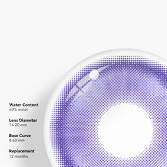 Lentes de contacto de color azul y morado de Cosplay Fairy