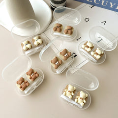 Estuche para lentes de contacto de colores Simple Bear