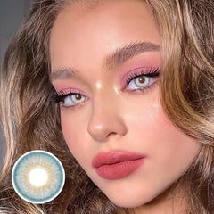 Lentes de contacto de color azul Galor