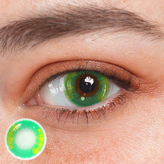 Lentes de contacto de color amarillo y verde fantasma para cosplay