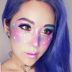 Lentes de contacto multicolores de Halloween Rainbow