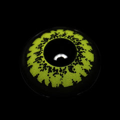 Lentes de contacto de color amarillo con prescripción de Cosplay Queen