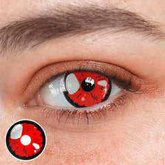 Lentes de contacto de color rojo Lobelia negro para cosplay