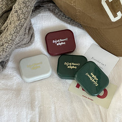 Estuche para lentes de contacto de colores retro