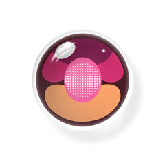 Lentes de contacto de color morado para cosplay de gato cereza