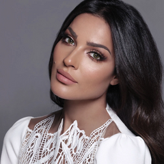 Lentes de contacto de color verde sedoso Elite