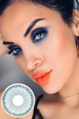 Lentes de contacto de color azul mágico