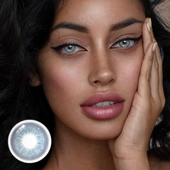 Lentes de contacto de color azul Perola