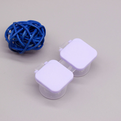 Estuche portátil con tapa abatible para lentes de contacto de colores multicolor