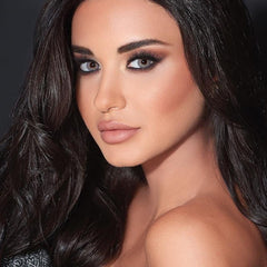 Lentes de contacto de color gris ámbar Elite