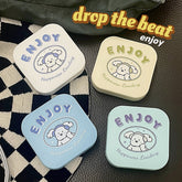 Estuche para lentes de contacto con diseño de cachorro, moderno y genial