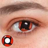 Lentes de contacto de color rojo con prescripción de Naruto Uchiha Shisui Shalingan para cosplay