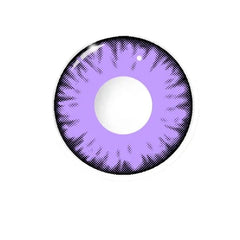 Lentes de contacto de color morado con prescripción de Lucifer's Eye para cosplay