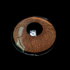 Lentes de contacto de color marrón limón