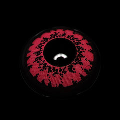 Lentes de contacto de color rojo con prescripción de Cosplay Queen