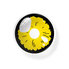 Lentes de contacto de color amarillo para cosplay Lobelia Verónica