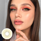 Lentes de contacto de color marrón océano con prescripción médica